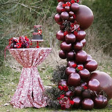 Balão avançado vinho tinto 12 polegadas, para decoração de festa de aniversário adulto, vermelho, rosa 2024 - compre barato
