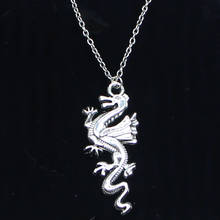 20pcs New Fashion Necklace 49x20mm china loong dragon Pendants Short Long Women Men Colar Gift Jewelry Choker 2024 - buy cheap