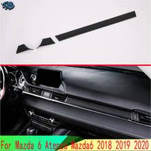 For Mazda 6 Atenza 2018 2019 2020 Car Accessories Carbon Fiber Style Center console Interior Instrument Panel Around trim 2024 - buy cheap