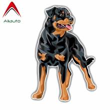 Aliauto-pegatina personalizada para coche, decoración de automóvil pintada con perro Rottweiler, calcomanía de PVC a prueba de agua para Nissan Suzuki,12cm * 18cm 2024 - compra barato