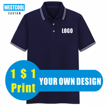 Custom Short Sleeve Polo Shirt Embroidery Logo Individual Group Clothes Custom Men and Women Tops Design DIY WESTCOOL 2024 - buy cheap