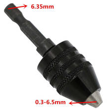 Small 0.3-6.5mm Drill Plug Adapter Shank Bit Keyless Mini Chuck Hex 1/4 UK 2024 - buy cheap