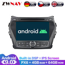 Reproductor Multimedia con Android 10 y navegación GPS para Hyundai, autorradio estéreo con pantalla IPS, PX6, DSP, DVD, unidad principal, para Hyundai IX45 Santa fe 2013-2017 2024 - compra barato