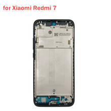 Опора для ЖК-дисплея для Xiaomi Redmi 7, передняя панель, Лицевая панель для Xiaomi Redmi 7, ремонтные детали 2024 - купить недорого