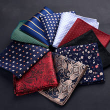 Linbaiway Handkerchief for Mens Suits Small Pocket Square for Wedding Scarves Vintage Fabric Scarf Hankies Custom Logo 2024 - buy cheap