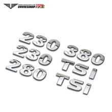 Adesivos de carro 230 280 330tsi para passat lamando magotan sagitar emblema da cauda deslocamento padrão decoração 2024 - compre barato