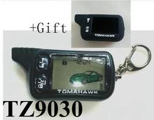 Chave de controle remoto lcd tz 9030 para alarme de carro russo, chaveiro de duas vias com alarme de carro tomahawk TZ-9030 tomahawk tz9030 2024 - compre barato