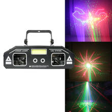 DJ stage laser light 2019 newest 2in1 strobe laser lighting disco home party holiday strobe projector 2024 - buy cheap