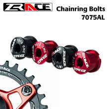 ZRACE 4pcs Chainring Bolts High Strength for MTB Bike 7075 Aluminium Alloy CNC Chainwheel Screws Bicycle Crank Bolts 2024 - buy cheap