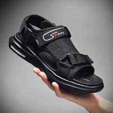 Men's Sandals Luxury Brand Summer Men Slippers Shoes Beach Slipper Open Toe Hook&loop Wear-resisting Sandals Schoenen Mannen 2024 - buy cheap