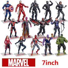 Anime Marvel Avengers Action Figure Spiderman Hulk Model Captain America Ironman Thanos Antman Hawkeye Black Widow Toys Figure 2024 - buy cheap