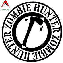 Aliauto Personality Car Sticker Zombie Hunter Ax Fashion Waterproof Reflective Decal Accessories Black/silver Vinyl,15cm*15cm 2024 - buy cheap