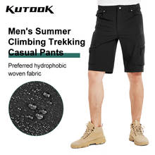 KUTOOK-pantalones cortos de senderismo para hombre, Shorts transpirables e impermeables, informales, para exteriores, tácticos, holgados, para deportes de verano 2024 - compra barato