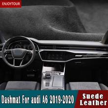 For audi a6 s6 c8 avant allroad 2019 2020 Suede Leather Dashmat Dashboard Covers Dash Mat Carpet nonslip Car-styling accessories 2024 - buy cheap