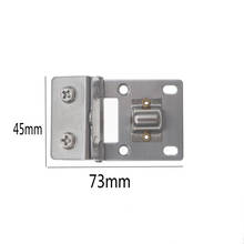1Pcs Stainless Double Clamp Shower Hinges 180 Degree Glass Door Cabinet Kitchen Glass Hinge 2024 - buy cheap