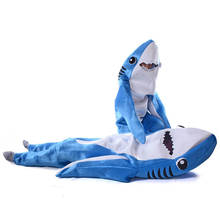 Kids Jumpsuit Cosplay Costume Shark Stage Clothing Fancy Dress Halloween Christmas Props Onesies for Adults Jumpsuit 2024 - buy cheap