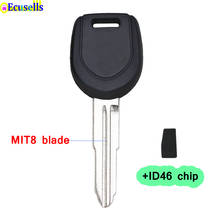 New Uncut Transponder Ignition Key for Mitsubishi L200 Shogun Pajero Montero Triton with ID46 PCF7936 Chip left blade 2024 - buy cheap