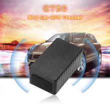 Mini rastreador gps gt50, dispositivo de rastreamento gps de longa espera para veículos, carros e pessoas, sistema de localização rastreador em tempo real 2024 - compre barato