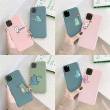 Couples Cartoon Dinosaur Phone Case For iPhone 12 13Mini 11 Pro Max SE 2020 X XR XS Max 10 5 s 8 6s 6 7 Plus Soft Silicone Cover 2024 - buy cheap