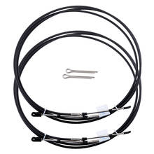 2pieces Throttle Cable Wires, Throttle Shift Control Cables for Yamaha Outboard, 2 Ends Thread of 10-32UNF, 12FT 2024 - buy cheap