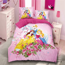 Beauty Princess Bedding Set Single Size Bed Sheets For Kids Quilt Duvet Covers Twin Bedroom Decor Girls Home 3D Print Children's 2024 - buy cheap