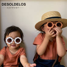 2019 Детские аксессуары, прекрасные защитные очки для маленьких мальчиков, детские оттенки, цветы, очаровательные солнцезащитные очки, подарок для детей, оптовая продажа 2024 - купить недорого