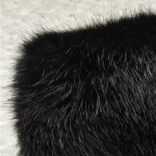 5cm pure black mink fur plush fabric high quality imitation fur fabric for sewing DIY Crafts 1X1.5M 2024 - buy cheap