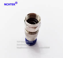 NCHTEK Compression Coax O-Ring F Connector RG6 RG6 COAX COMPRESSION CABLE F CONNECTOR SATELLITE/Free shipping/100PCS 2024 - buy cheap