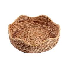 Oval Wicker Woven Basket Bread Basket Serving Basket,10.2Inch Storage Basket for Food Fruit Cosmetic Storage Tabletop and Bathro 2024 - buy cheap