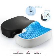Almofada ortopédica de viagem em gel, espuma protetora de memória para cóccix, assento de massagem para carro e escritório, travesseiros respiráveis saudáveis 2024 - compre barato