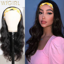 Wigirl 28 30 Inches Brazilian Body Wave Human Hair Wigs Ocean Wavy Headband Wigs for Black Women Remy 2024 - buy cheap