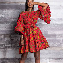 Ankara-vestido de verano para mujer, ropa africana, Dashiki, Midi, de manga corta, Tribal, Vintage, 2020 2024 - compra barato