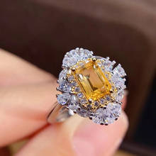 Jewelry for Women  Ring  Luxury  925 Sterling Silver Jewlery Sets  Jewelry Natura Citrine 2024 - buy cheap