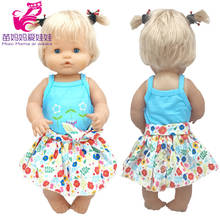 Camisa da boneca vestido nenuco ropa y su hermanita 17 Polegada reborn bebê bonecas roupas trajes acessórios 2024 - compre barato