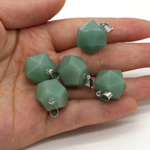 1 Piece Natural Pendants Stone Green Aventurine Charms for Jewelry Making DIY Necklace Accessories Size 20x20mm 2024 - buy cheap