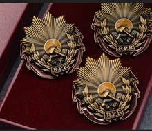 Emblemas de alta qualidade soviéticos, 1 peça, união soviética, cccp, república romana, trabalho, bandeira vermelha, estrela vermelha, medalha de esmalte 2024 - compre barato