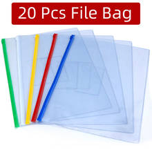 20pcs/set stationery A4/A5/A6 high quality PVC transparent edge bags file bag Office & School Supplies 2024 - buy cheap