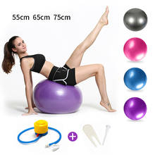 65cm Yoga Ball Fitness Balls Sports Pilates Birthing Fitball Exercise Training Workout Massage Ball Gym ball 75cm 45cm With Pump 2024 - buy cheap