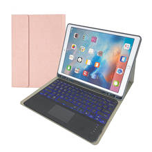 Detachable 7 colors Backlight Touchpad keyboard shell For iPad 10.2 8th 7th Air 3 Pro 10.5 Case Magnetic TPU cover + Pen slot 2024 - buy cheap