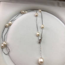 Wholesale 10pcs/lot Real Freshwater Pearl Necklace Jewelry Nice Party Wedding Gift 2024 - buy cheap