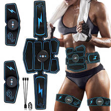 EMS-estimulador muscular para pérdida de peso, cinturón de entrenamiento Abdominal, masaje adelgazante corporal, pegatinas eléctricas inteligentes para entrenamiento físico 2024 - compra barato