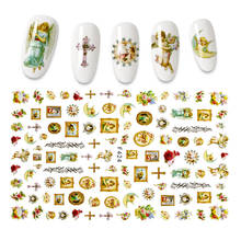 2022 New Faith Series Theme Design Manicure Nail Art Decorations Nail Stickers 2024 - buy cheap