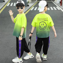 Meninos adolescentes conjuntos de roupas verão meninos roupas roupas casuais crianças treino para meninos esporte terno crianças 6 8 9 10 12 ano 2024 - compre barato
