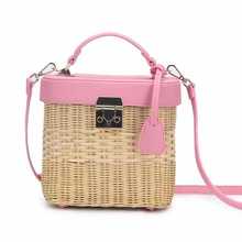 Fashion Rattan Box Women Handbags Wicker Woven Lady Shoulder Crossbody Bag Luxury Summer Beach Straw Bag Female Travel Purses 2024 - buy cheap