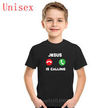 Newest Jesus Is Calling Christ Religious Faith Bible Gift T Shirts children Kawaii kids Tshirt boy clothes Kpop girls clothes 2024 - buy cheap