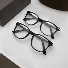 Designer Glasses Frame Square Frame Optical Acetate Black Glasses Men Prescription Glasses Women Eyeglasses With Frame TF5505 2024 - buy cheap