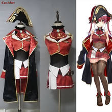 Anime VTuber Hololive Houshou Marine Cosplay Costume Captain Battle Uniform Dress Activity Party Role Play Clothing Custom-Make 2024 - buy cheap