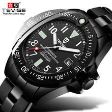 TEVISE Men Automatic Mechanical Watch Black Stainless steel Date Luminous Men Wristwatch Relogio Masculino 2024 - buy cheap