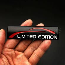 Adesivo 3d metal preto edição limitada carro pára-choque emblema do porta-malas adesivo esporte 2024 - compre barato