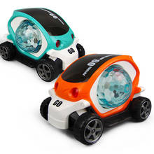 Coche eléctrico de juguete 3D con sonido y luz para niños, modelo giratorio Universal, música colorida, coche de dibujos animados, juguete educativo para regalo 2024 - compra barato